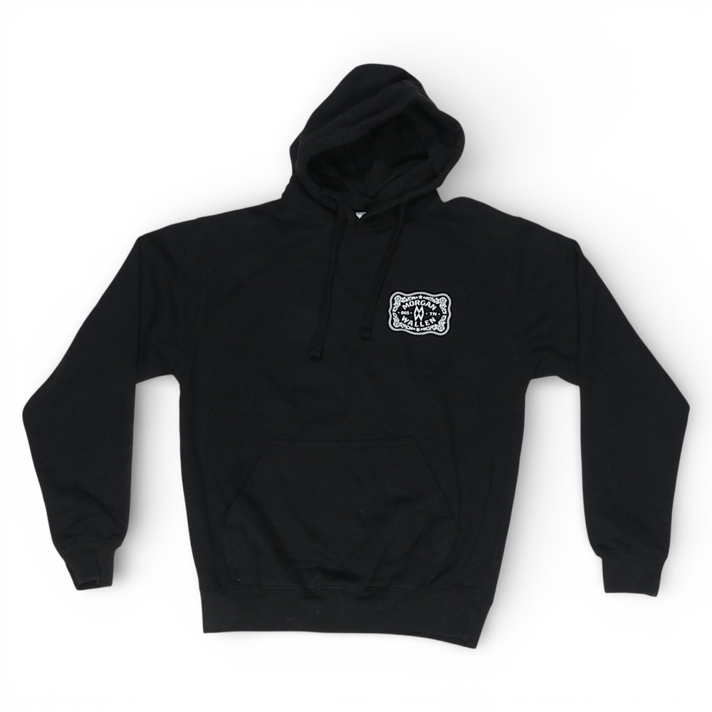 Morgan Wallen Dangerous Hoodie Unisex Small Black Excellent Tour Merch Graphic